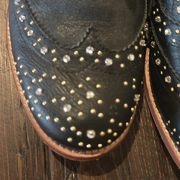 NWT STEVEN by Steve Madden Goldey rhinestone & studded oxford size 9.5 - Picture 8 of 8